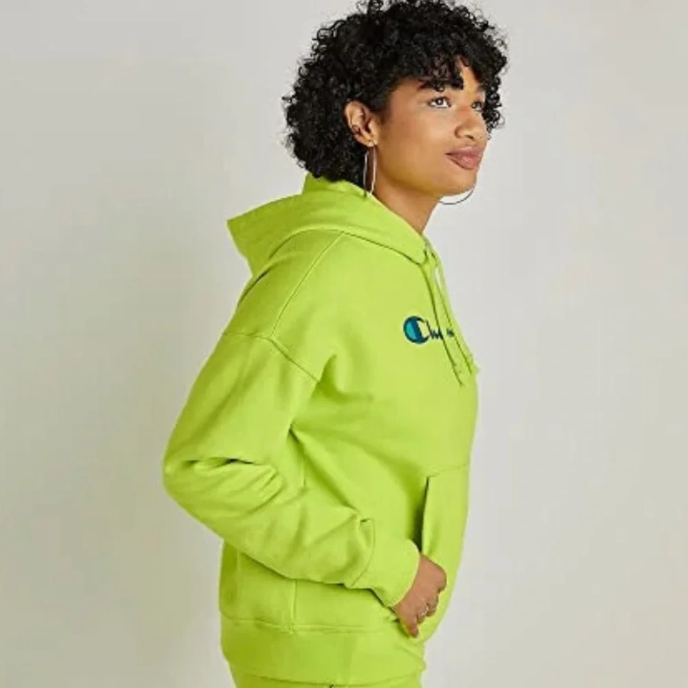 Champion Powerblend Fleece Script Hooded Sweatshirt - Picture 3 of 11